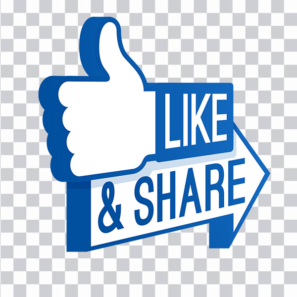 Like button Facebook Social media Computer Icons, <br>3d like & Share, Facebook application, blue, text, hand png