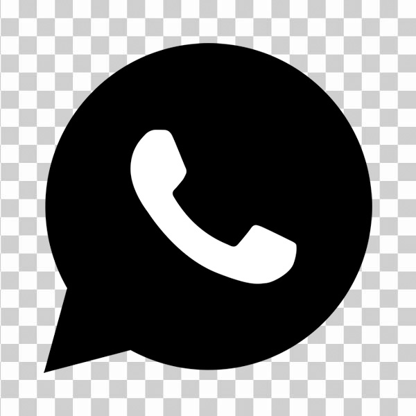 white and black phone logo, WhatsApp <br>Computer Icons Mobile Phones Logo, <br>black and white, text, silhouette, instant Messaging png