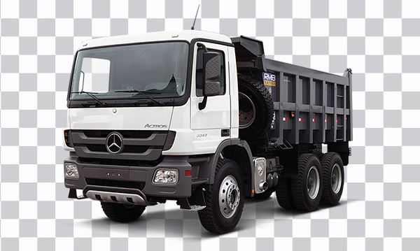 white and black Mercedes-Benz dump truck,<br> Mercedes-Benz Actros Car Dump truck, lorry, <br>freight Transport, truck, dumper png free