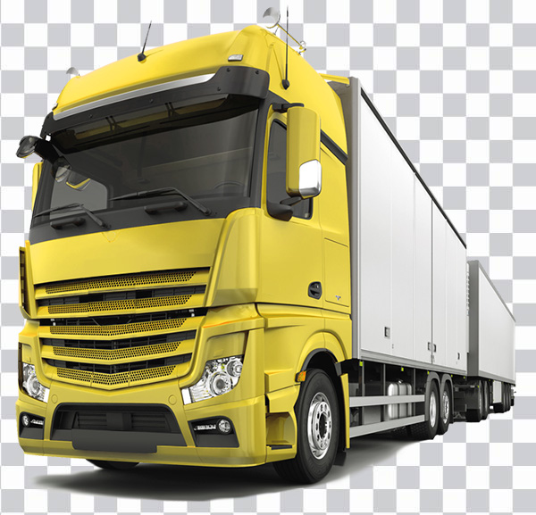 Yellow Mercedes-Benz Actros Actros Car Van Truck,<br> car, freight Transport, mode Of Transport png free