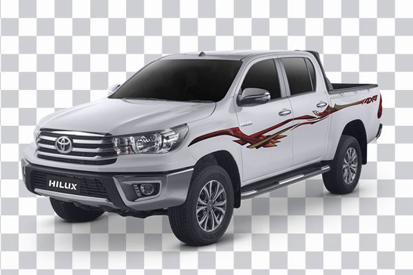 White Toyota Hilux, Off-Roading, 4×4, V6 Engine,<br> Diesel, Vigo, Revo, toyota pickup truck,