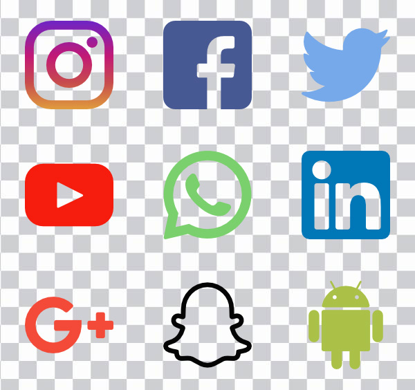 Social media Icons, Computer Icons, Logos, <br> social media, text, social Media Marketing png