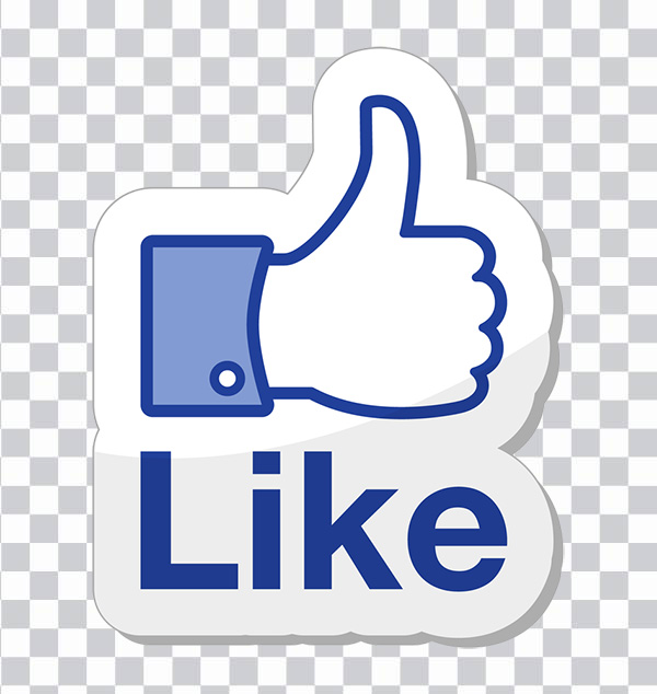 Social media Facebook like button, like, blue, text,<br> thumbs & like, rectangle png