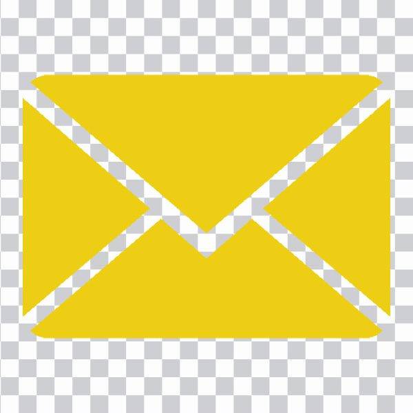 Gmail icon, Email icon, google chrome, yellow, png