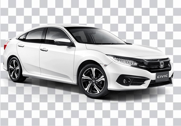 10th generation white Honda Civic sedan, 2018 <br>Honda Civic, Honda Civic Type R 2017, Honda <br>Civic 2016, Honda white car, compact Car, png