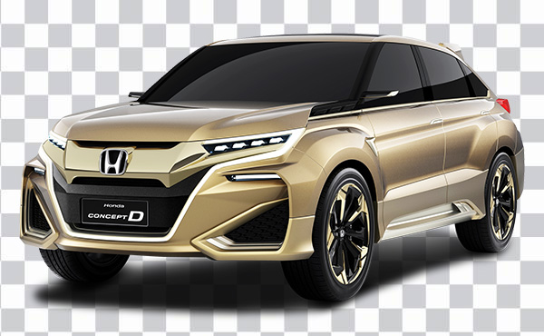 Gold Honda Concept D, suv, Family car, Honda Avancier, <br>honda Smx, honda Crosstour, hybrid Electric Vehicle, Honda<br> Civic, concept car,hybrid Vehicle