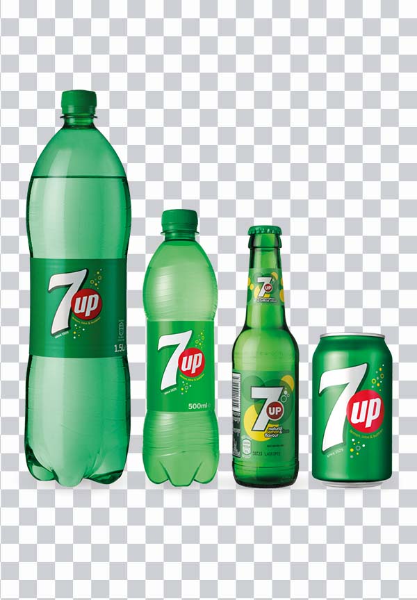 7UP soda bottles and can, Fizzy Drinks, pepsi <br>bottle, food, plastic Bottle png