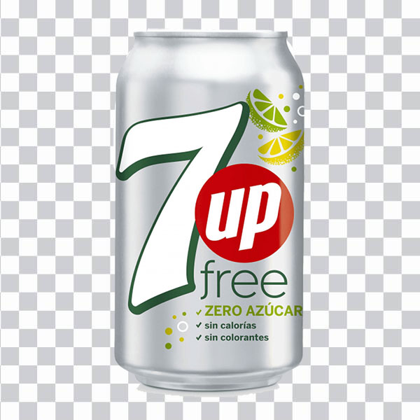 Sugar Free 7 Up, Zeero Sugar, 7up can, Fizzy Drink,<br> Soft Drinks, soda drink png free