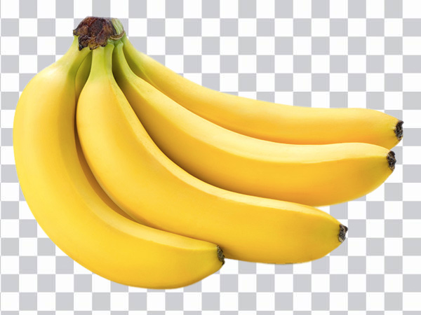 Bunch of 4 Bananas, Organic food Starch Fruit <br>Banana Vegetable, banana, natural Foods, fruit png