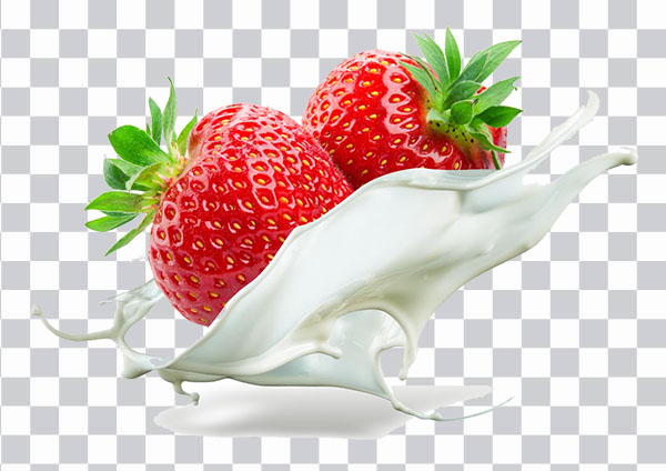 Flavored milk Frutti di bosco Cream Strawberry,<br> Strawberry Milk, frutti Di Bosco, splash, food png