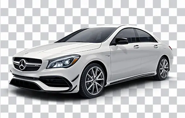 White Mercedes CLA, Mercedes family car, 2018<br> Mercedes C-Class, Sedan, Compact Car png free