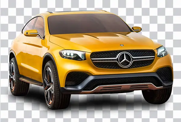 Yellow Mercedes GLC, Family Car, Mid size SUV, <br> Mercedes-Benz Glc Couppe, M-Class png free