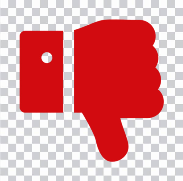 Dislike icon, YouTube Facebook like button Blog, <br>youtube, red icon, golden button png