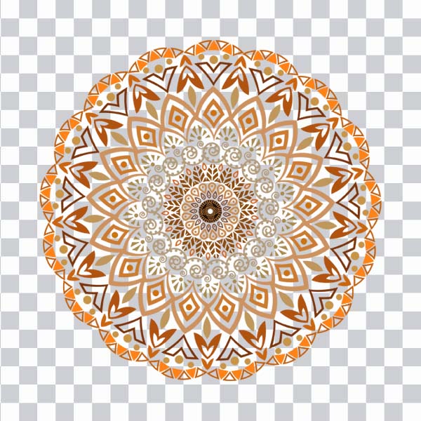 Multi Color Mandala, Coloring book Drawing, brown<br> mandala pattern background, textile,  png