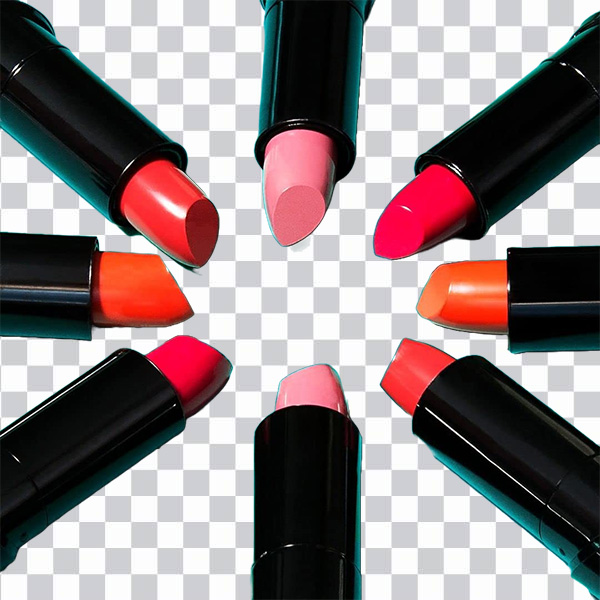 8 Lipsticks, Lip balm Lipstick Cosmetics Make-up, <br>Lipstick, png free