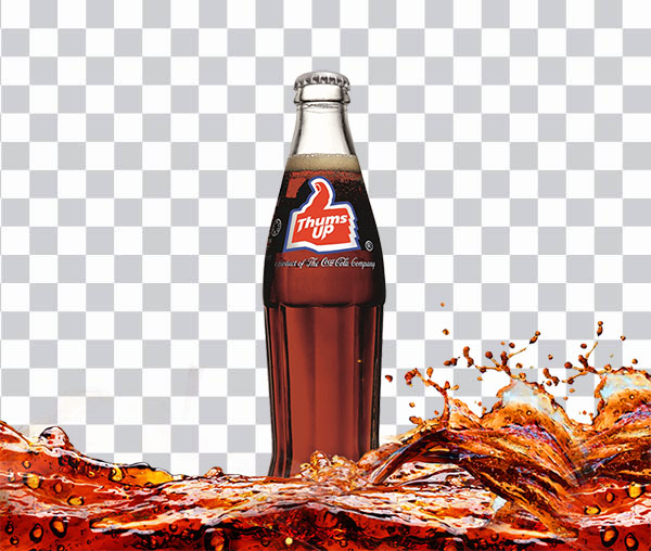 Thums Up Soda Bottle, Coca-Cola, Pepse, 7 Up, <br> Cola Splash, Cola Wars, Fizzy Drinks png free